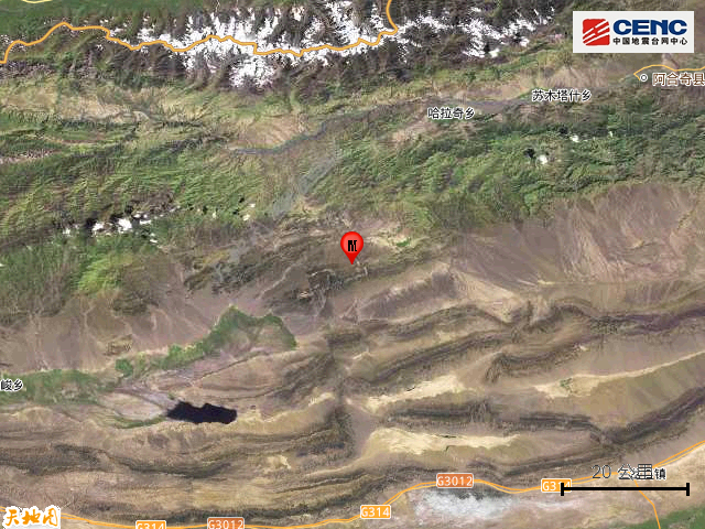 新疆克孜勒苏州6连震 西藏那曲市3.1级地震
