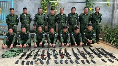 缅北Pro-junta militia troops  surrendered