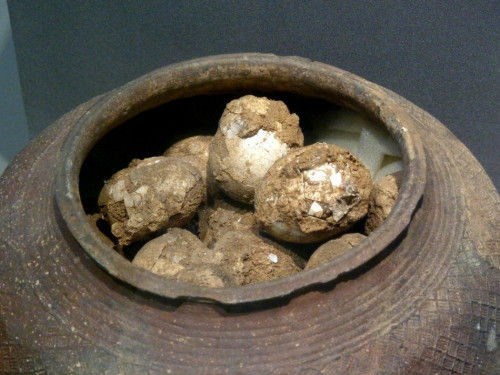 见过“2800岁鸡蛋”？ 西周墓葬发现整瓮 出土原貌亮相