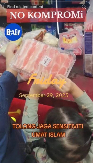  视频|允猪肉放同柜台付费缺敏感  JAKIM派员查超市