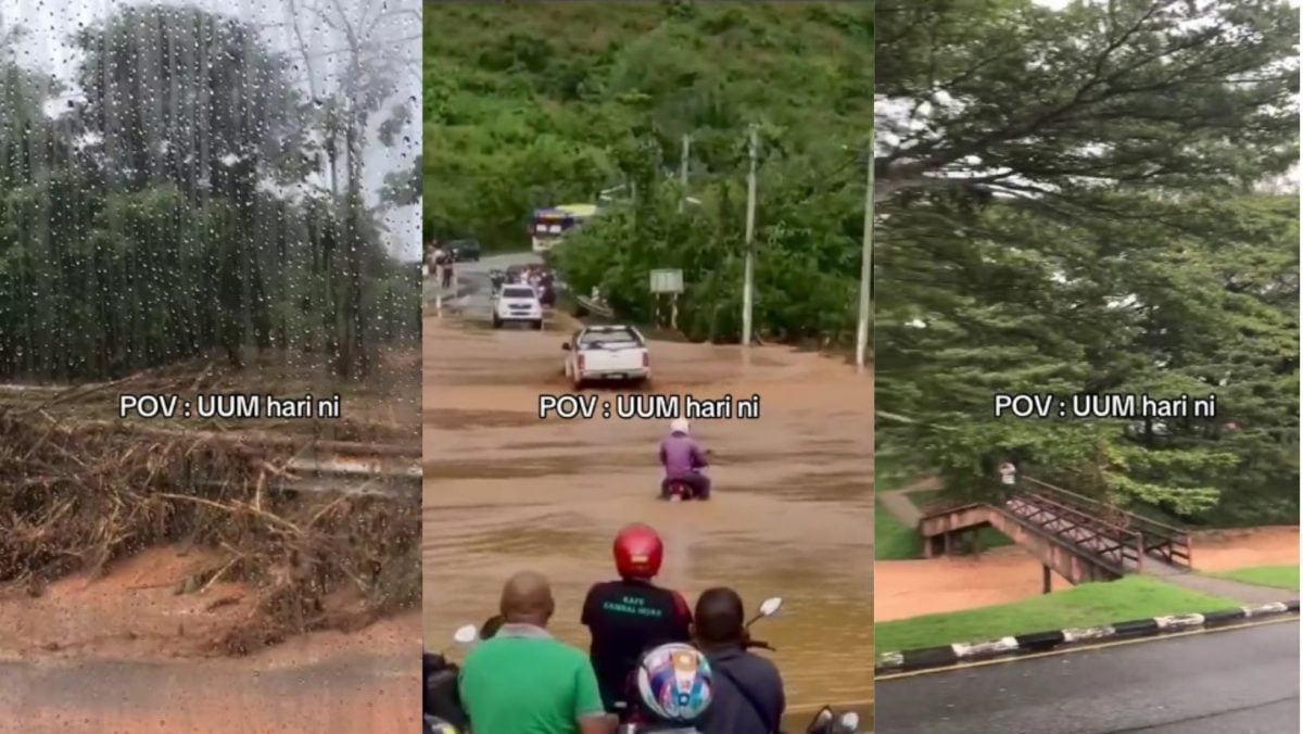 視頻|北大路線遭河水侵襲 神手司機受困爬車頂避難