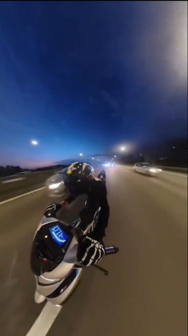  视频|骑士大道“超人式”危驾  时速117km惊心动魄