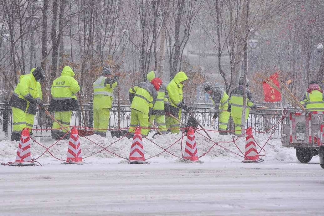 降雪破纪录 哈尔滨政府号召「自扫门前雪」