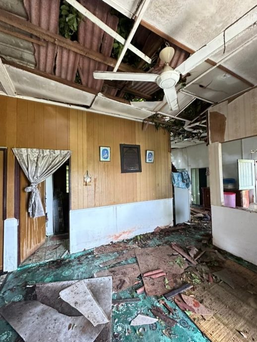 （古城封面主文）峇株安南周六午发生风灾 11住家受影响