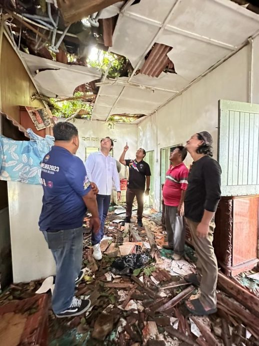 （古城封面主文）峇株安南周六午发生风灾 11住家受影响