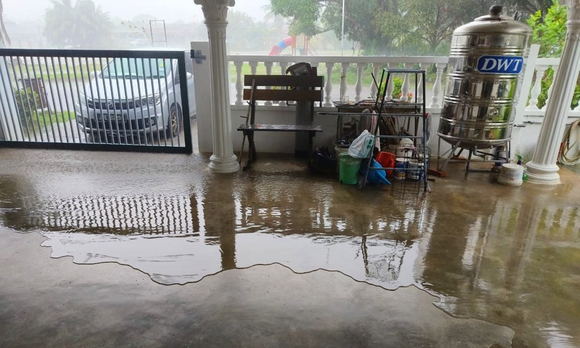 NS庇朥／庇朥警区总部水沟损坏，隔壁花园险酿水灾