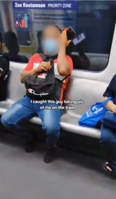女乘客当众对峙偷拍男 揭男子常在LRT偷拍女性 