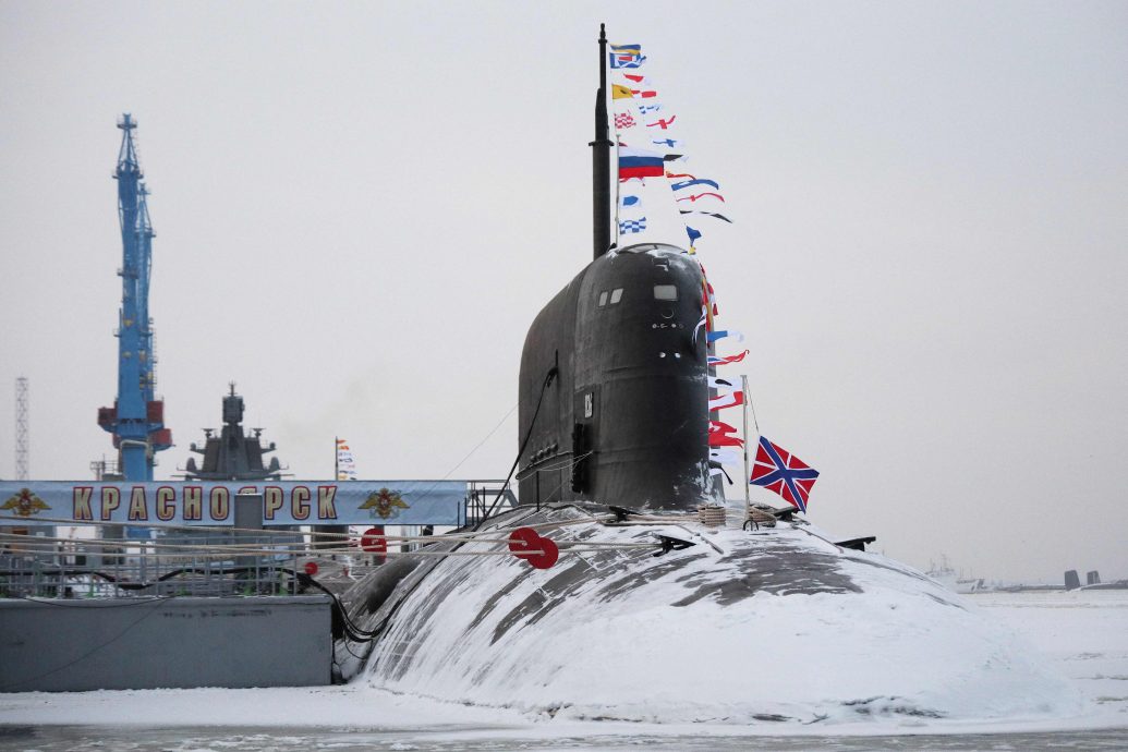 普汀出席两艘核潜艇入列仪式　承诺续加强俄罗斯的海军力量