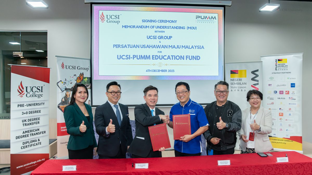 UCSI大学与马来西亚创业促进会携手支持学生教育