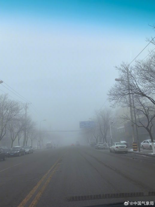 中国连续九天发布大雾天气预警