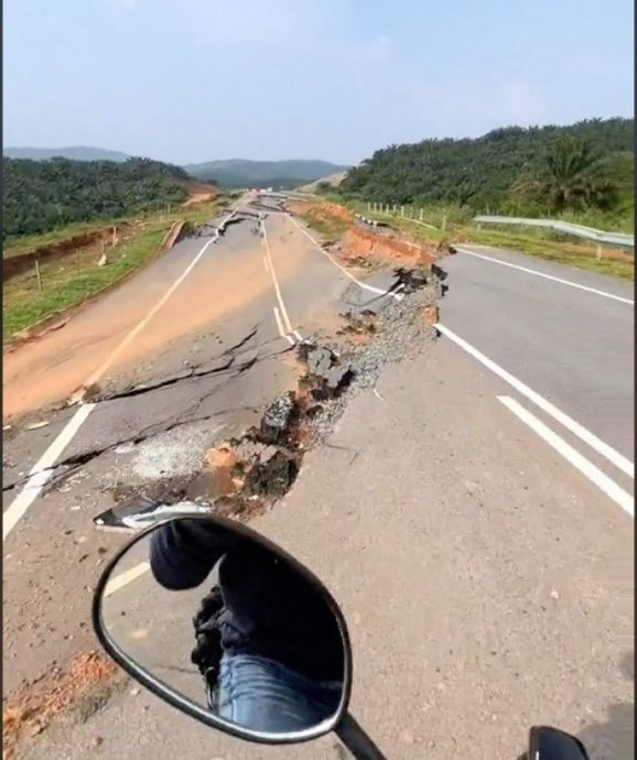 垦殖地路崩 网民呼叫YB“你在哪里？”