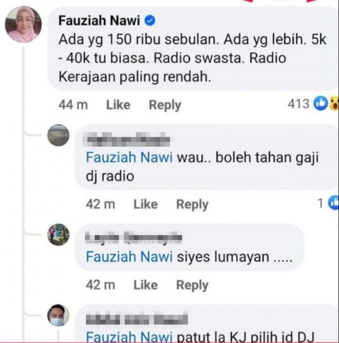 女演员爆料马来电台DJ薪水“一般有4万 可高达15万”