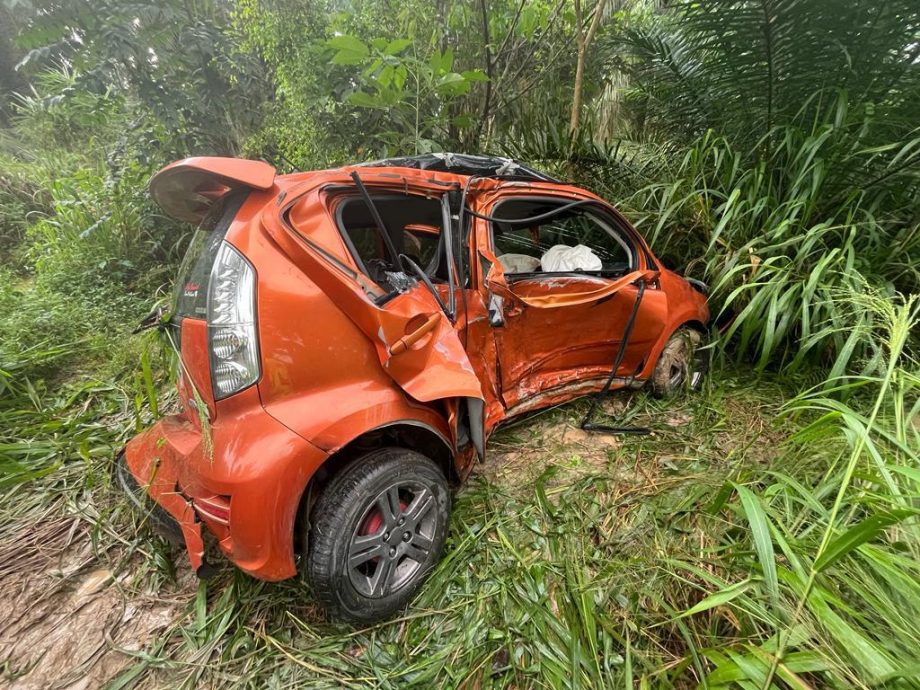 柔：文告：汽车疑失控打滑后撞树  司机当场伤重身亡