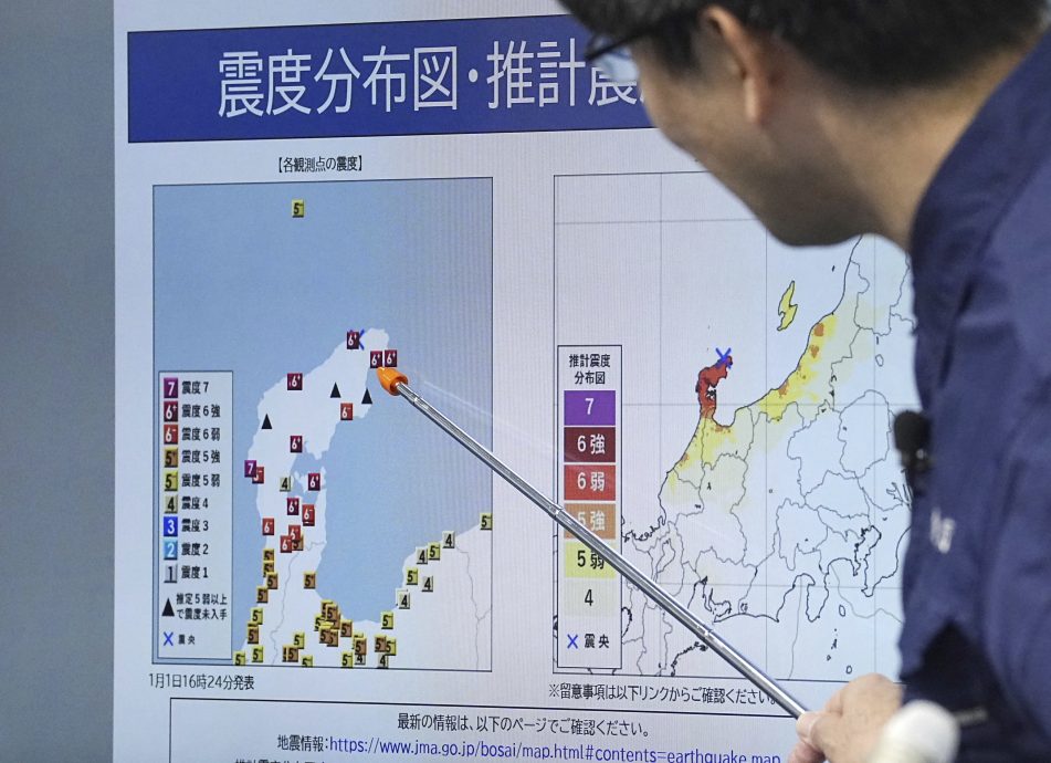 石川县7.6级地震  专家：恐近十条断层同时移动