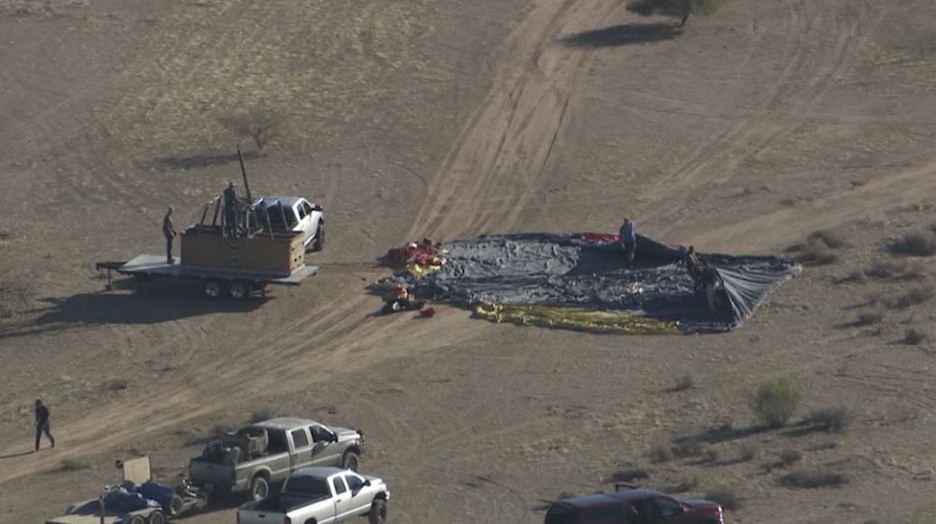 美国亚利桑那州热气球坠毁 酿4死1重伤