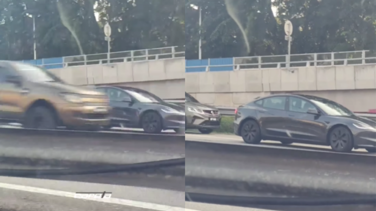 视频 | 疑错过转弯路口 特斯拉路中央倒车超危险！