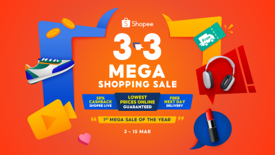 Catch the Lowest Prices Online at 3.3 Mega Shopping Sale: Shopee’s First Mega Sale of 2024