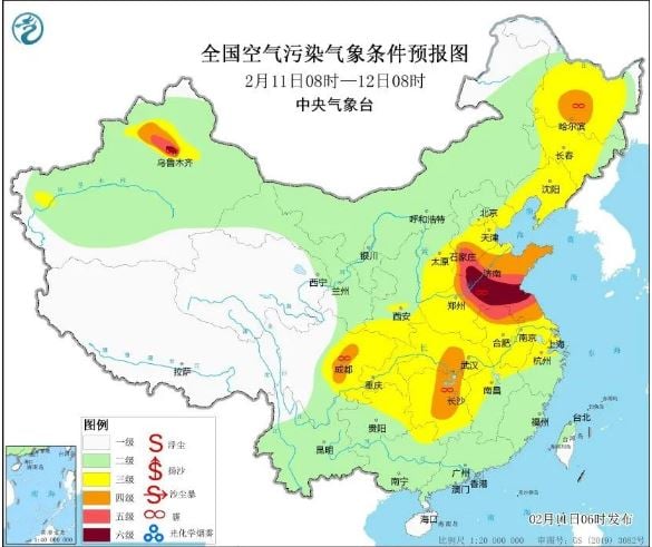  中国多地发重度空污预警  矛头指向烟花爆竹 