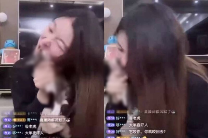 中国女网红直播「啃活猫」凌虐 扯说喝醉失控