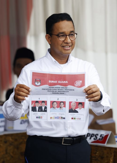 印尼选举：普拉博沃、坎查尔和阿尼斯已完成投票