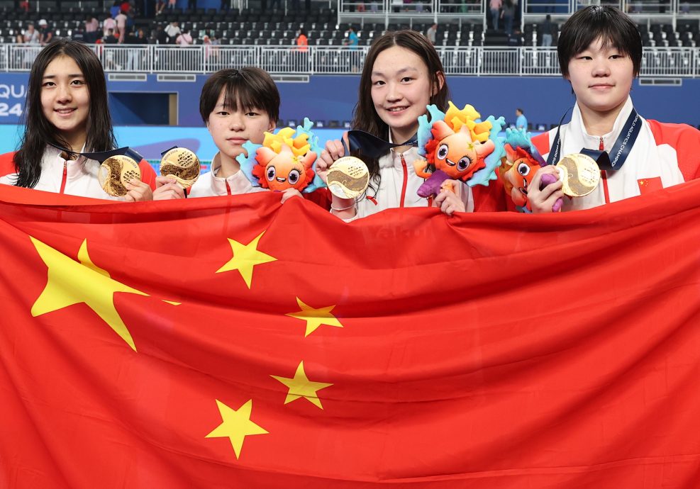 多哈世界水上运动锦标赛| 中国单日双金报喜  潘展乐膺男飞鱼