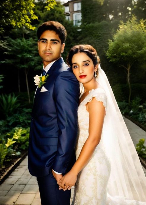 晒婚纱照庆结婚34周年 53岁乔宝宝苏格兰弄孙为乐