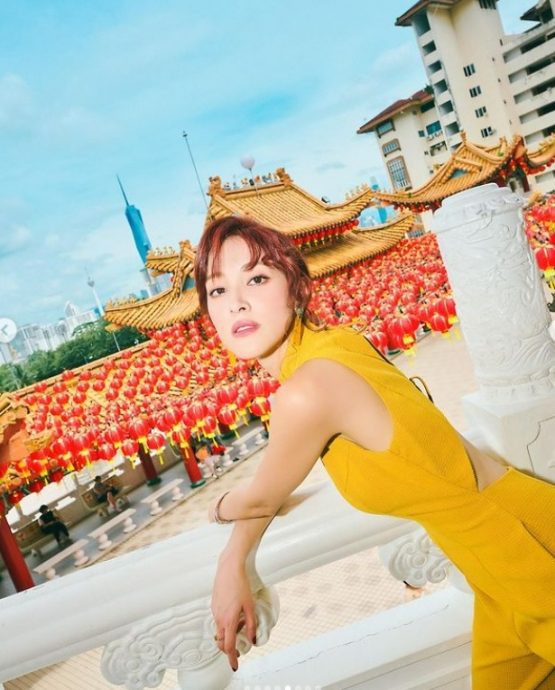 陈凯琳分享天后宫美照 粉丝问:几时去的?