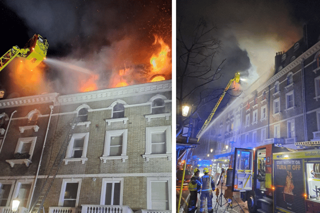 伦敦高档地段公寓恶夜大火 11人送医130人疏散
