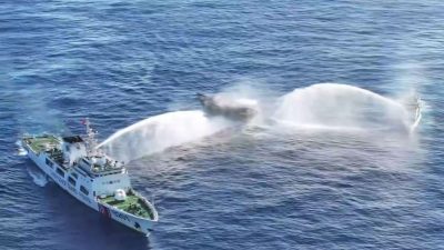 抗议中海警船“侵略行为” 菲律宾传召中代表