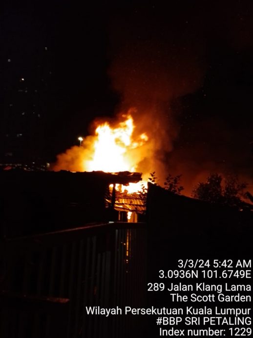 旧巴生路大火灾烧毁16民宅·2男子烧成焦尸