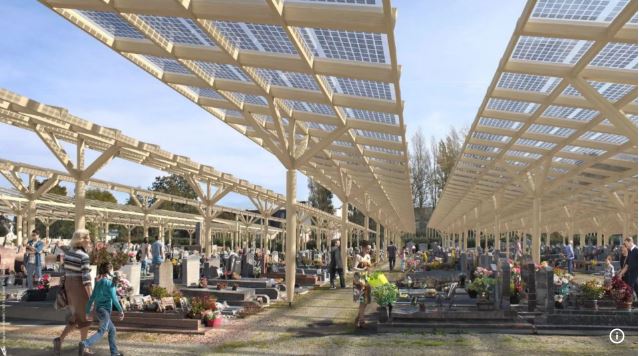 绿量无穷 | 法国小镇“美好创意” 墓地装太阳能板供电