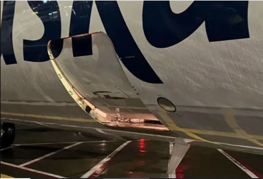 阿拉斯加航空再现事故　客机降落后发现货舱门半开
