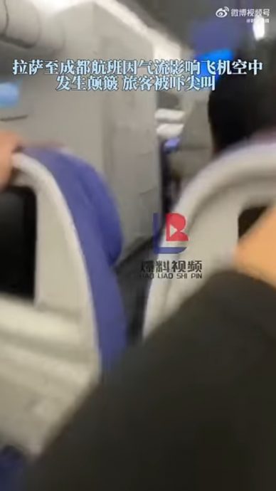  （视频）航班遇气流如坐过山车 乘客尖叫空姐声抖