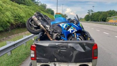 视频 | 女子大道停车横过马路 货卡紧急刹车 尾随摩托车骑士直撞当场丧命