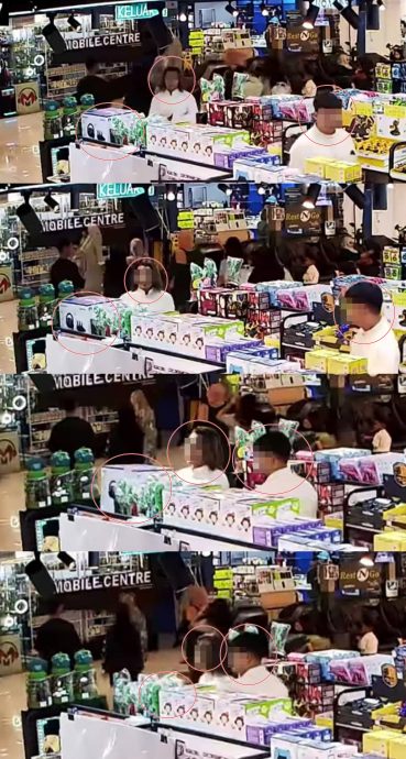 东：长发男开斋节与家人逛电玩店偷窃，店家促现身付款不果已报警。
