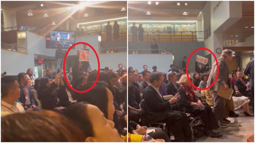 中国大使谢锋哈佛演讲突遇抗议