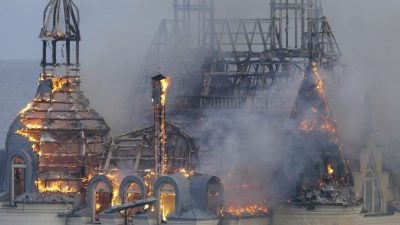 乌克兰“哈利波特城堡”遭俄军导弹摧毁