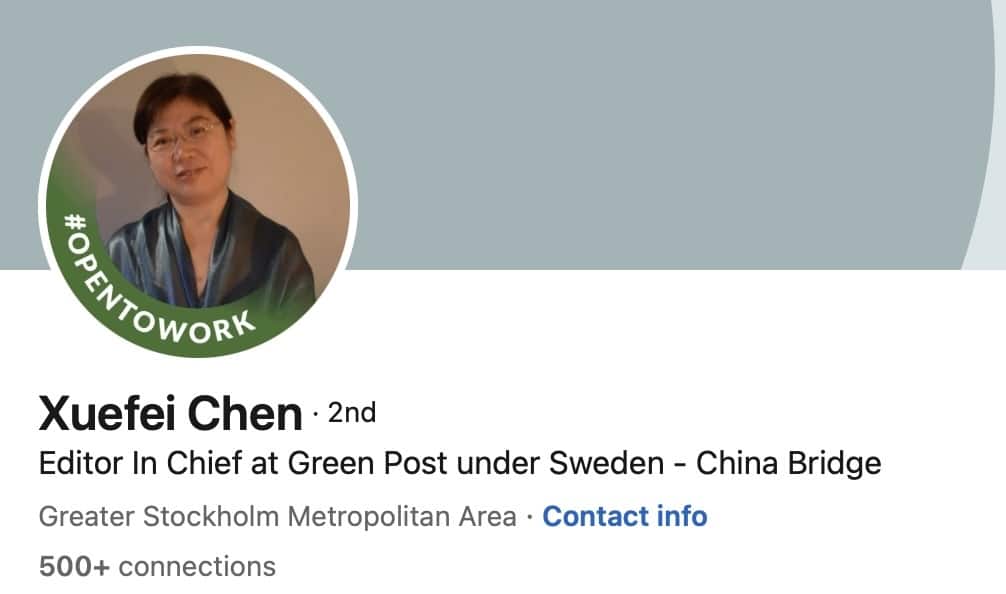 从事威胁国家安全活动 瑞典驱逐一名中国记者