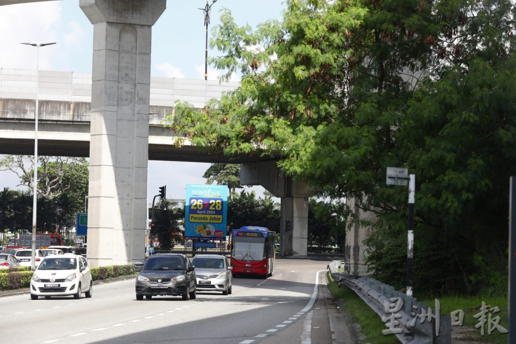 *已签发*柔：民生特工队：树木茂盛，枝桠飞跨道路上空