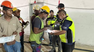 大规模查建筑工地   柔移民局捕206非法外劳及1本地人
