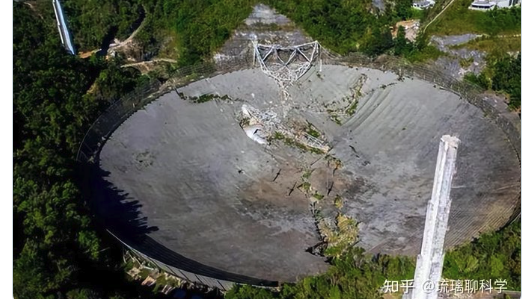 贵州天文台成垃圾场？   实为美天文台倒塌图片 