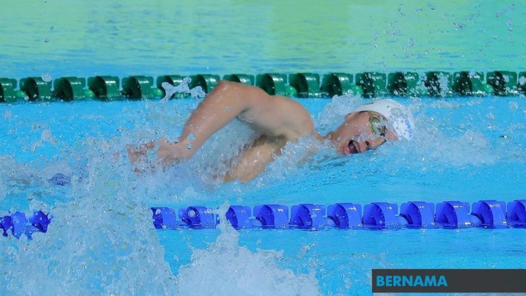 澳洲游泳公开赛| 男400公尺自由泳  丘浩延再刷全国纪录