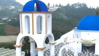 视频 | 无需出国享爱琴海风情 金马伦推“圣托里尼”主题花园