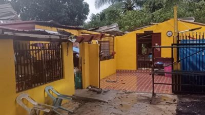 瓜拉拉姆县暴风雨   8甘榜14民宅受损