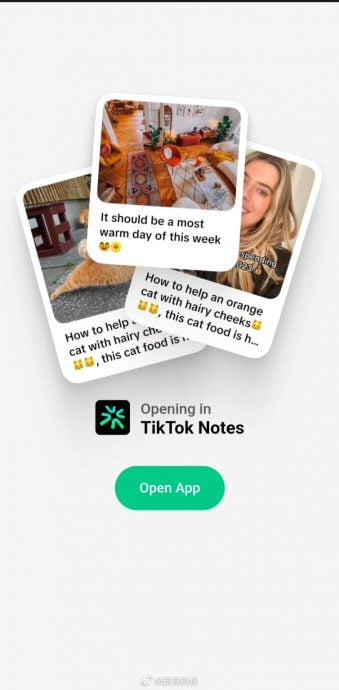 TikTok即将推出Instagram竞品 命名为TikTok Notes
