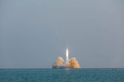 中國週二起一連4天  黃海水域進行海上火箭發射
