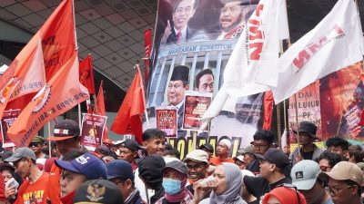 印尼五一劳工游行 批佐科威建政治王朝破坏民主