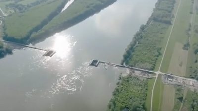 塞尔维亚中国桥 跨越多瑙河的粮食通道