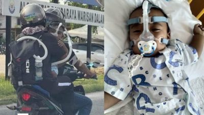 天生肺病 套呼吸管擠摩托車小童找到了！