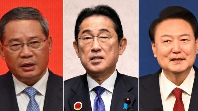 中日韓共同宣言   或避談地緣政治問題